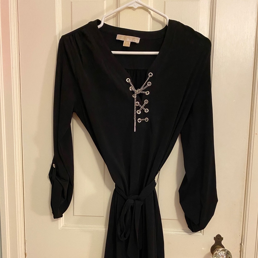 Michael Kors Small Black Belted Dress